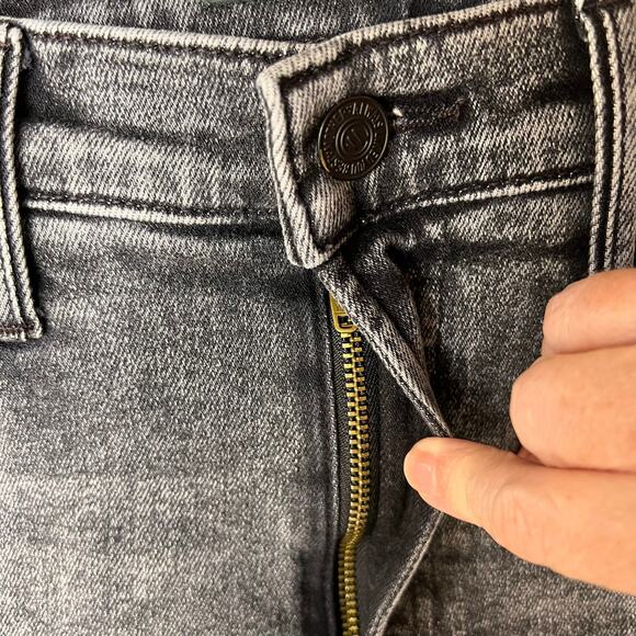 Mother Jeans Womens Size 27 Black The Insider Crop Step Away in Train Stops - Picture 12 of 16